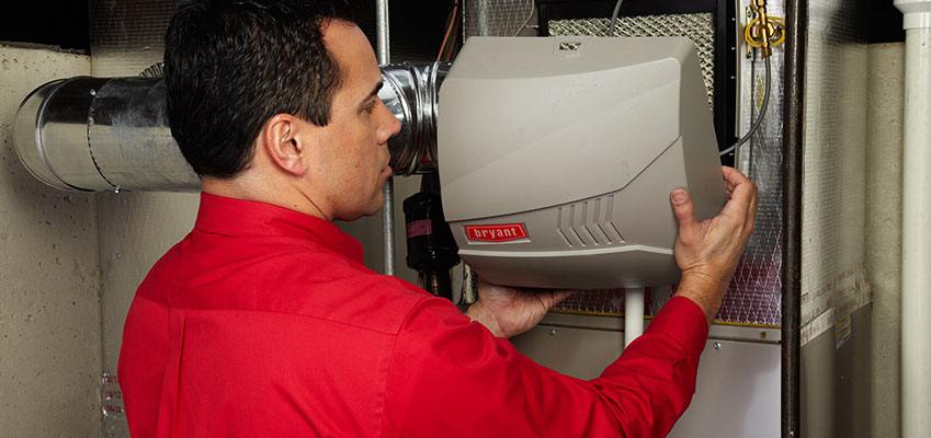 installation of a new whole-home humidifier system